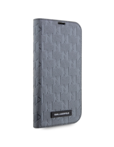 Karl Lagerfeld iPhone 14 Pro Max Book Case Saffiano Monogram Black